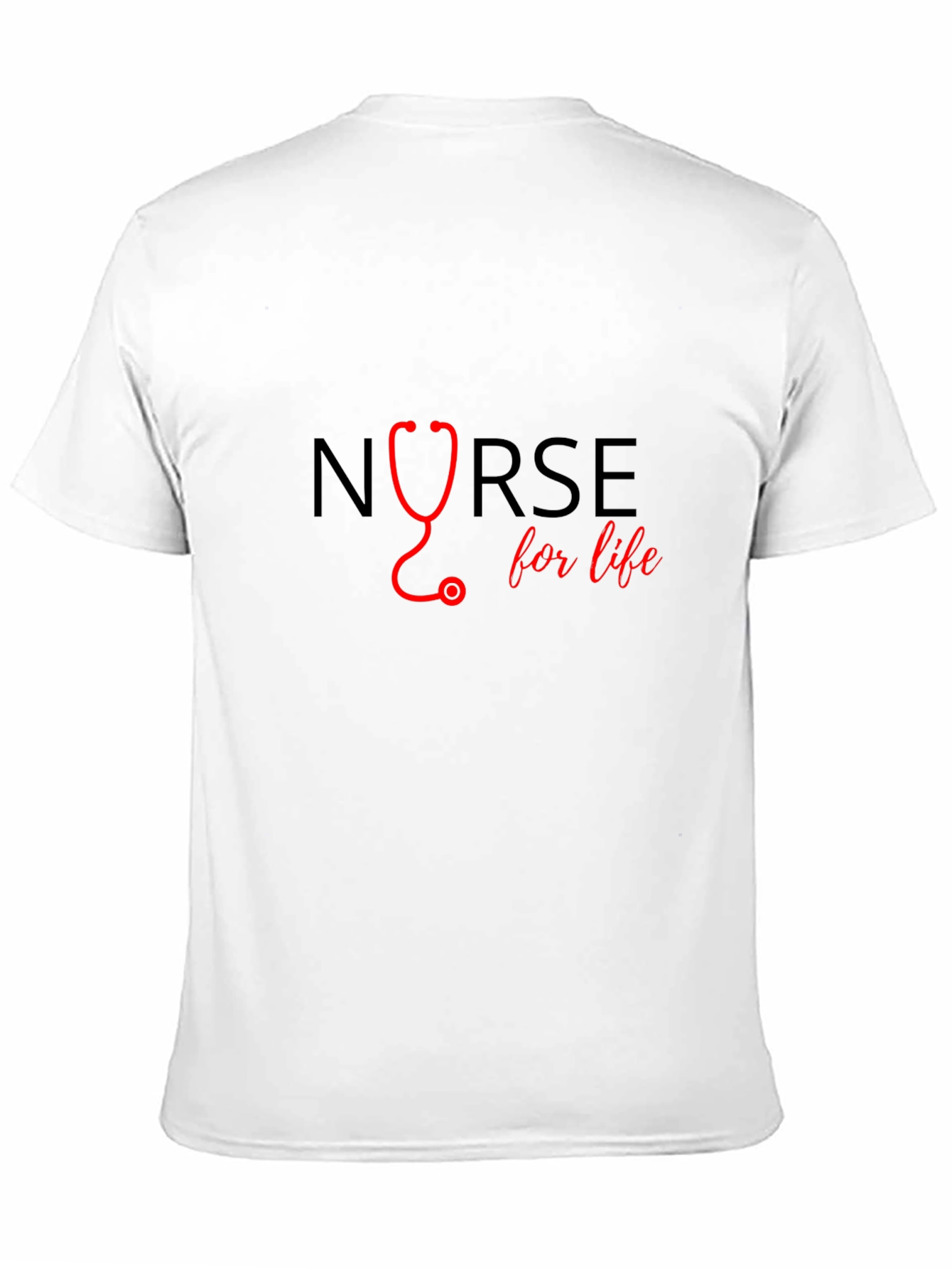 Nurse for Life Graphic Tee - Black Cotton