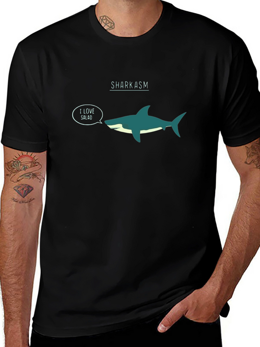 Sharkasm I Love Salad Graphic T-Shirt