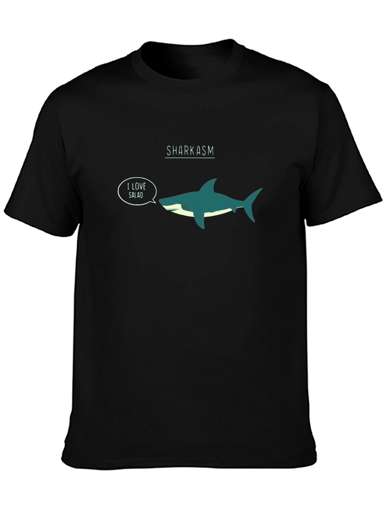 Sharkasm I Love Salad Graphic T-Shirt