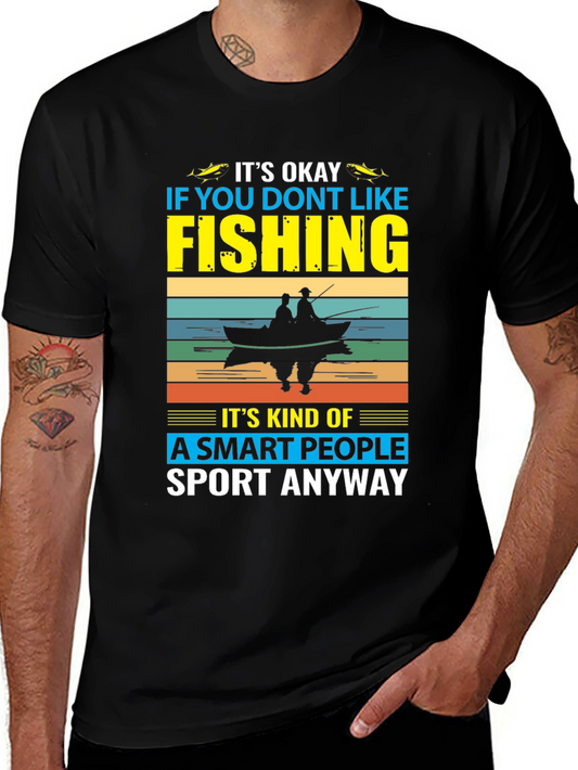 Funny Fishing T-Shirt - Smart People Sport