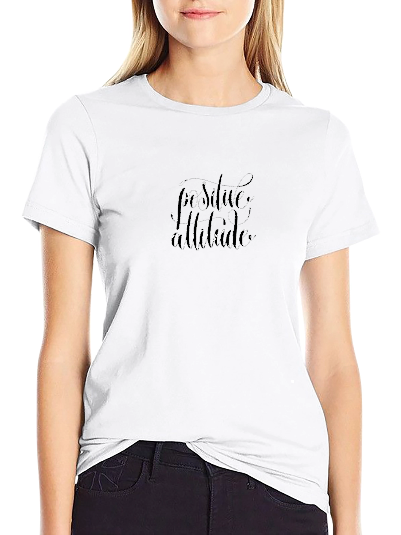 Positive Attitude Black T-Shirt