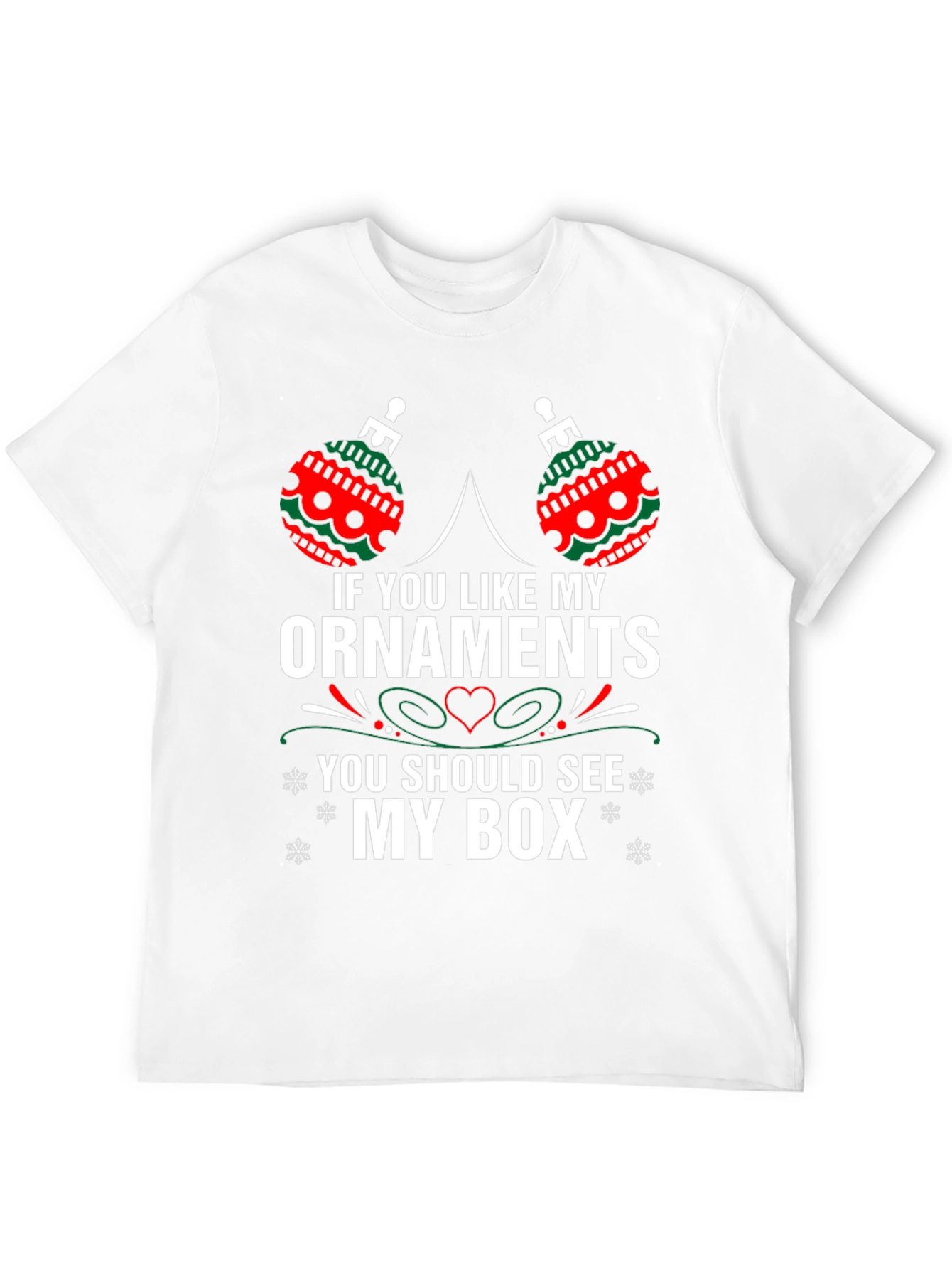 Funny Christmas Ornaments Black T-Shirt