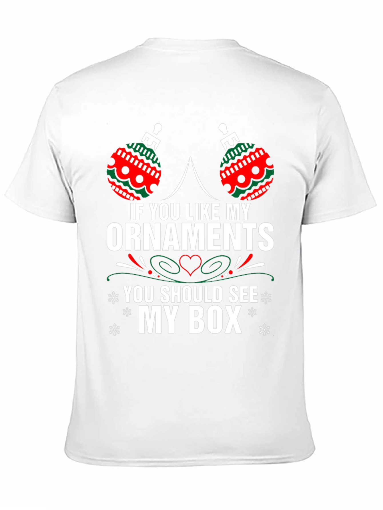 Funny Christmas Ornaments Black T-Shirt