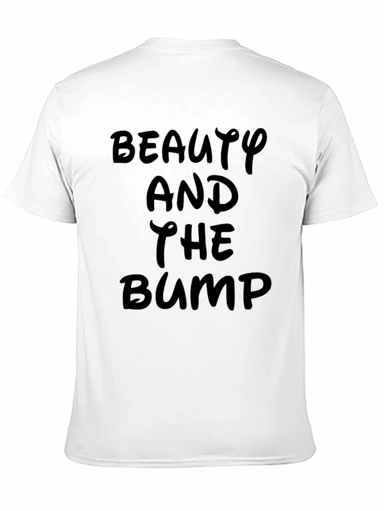 Beauty and the Bump Black Tee