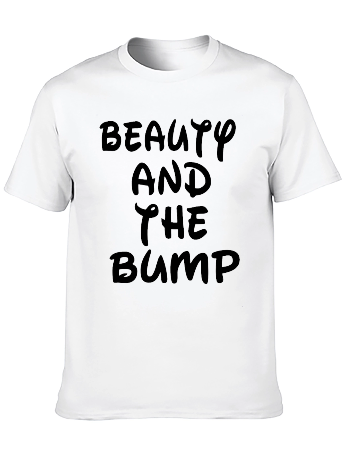 Beauty and the Bump Black Tee