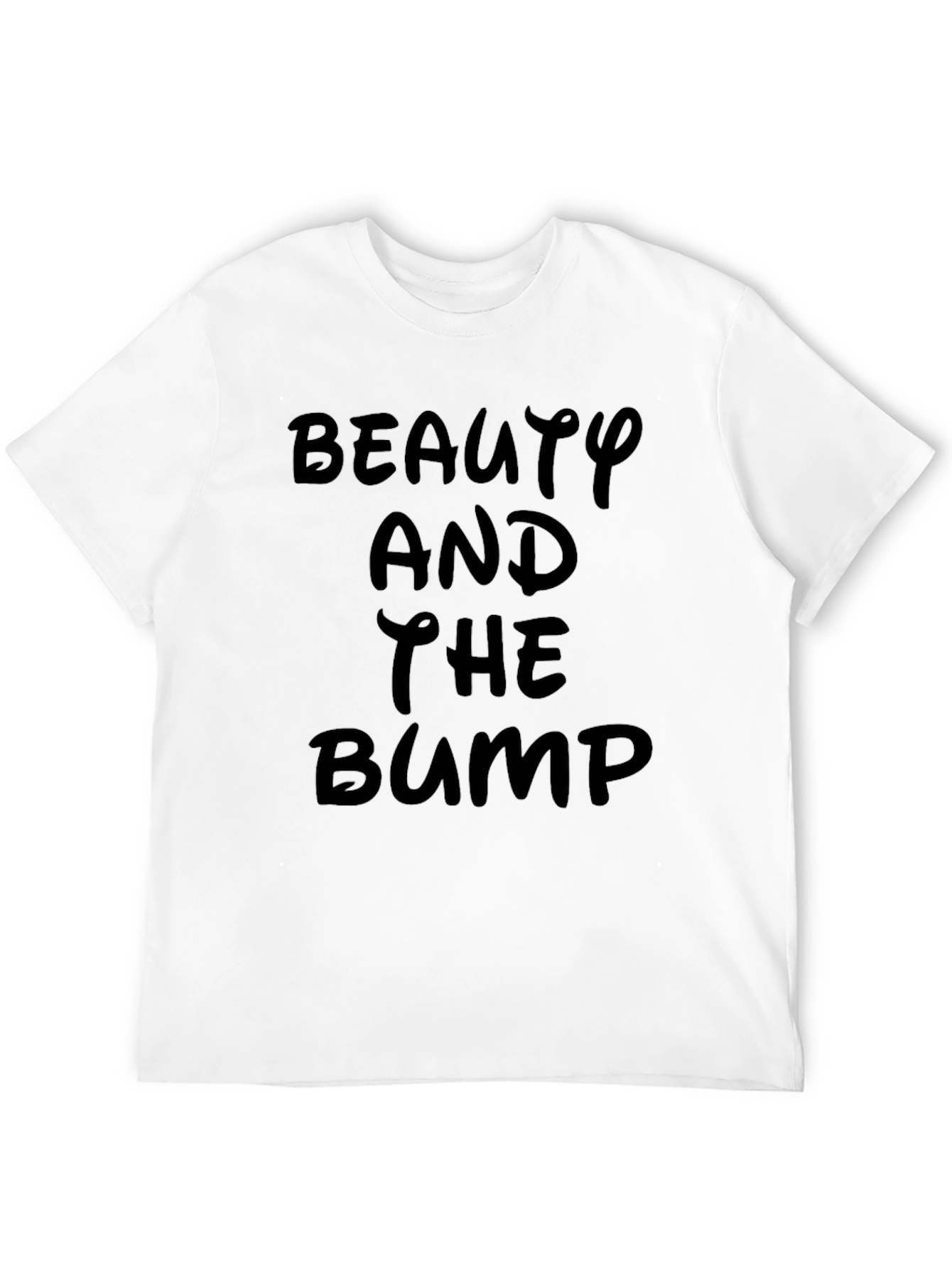 Beauty and the Bump Black Tee
