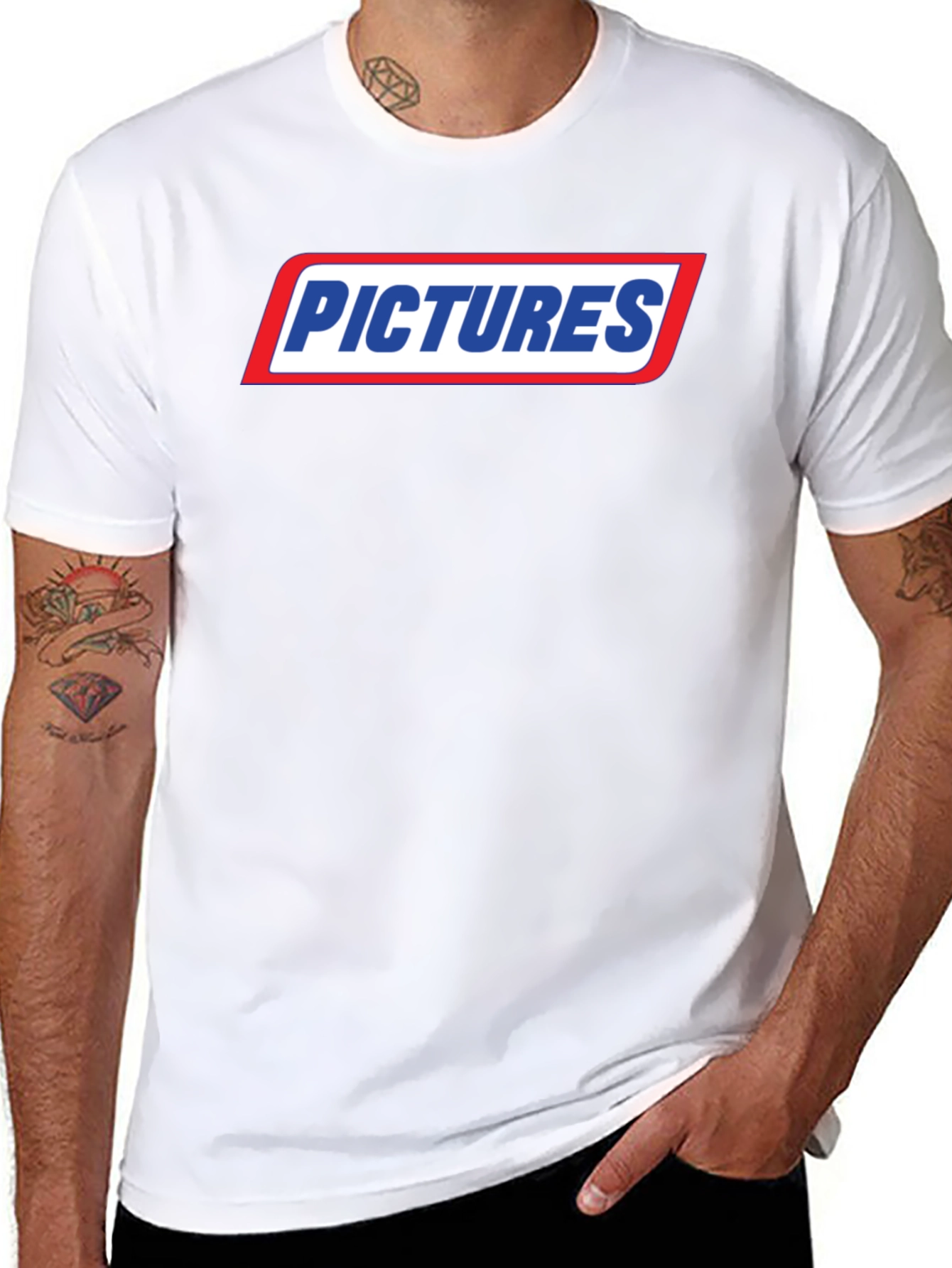 Retro Pictures Graphic T-Shirt - Black