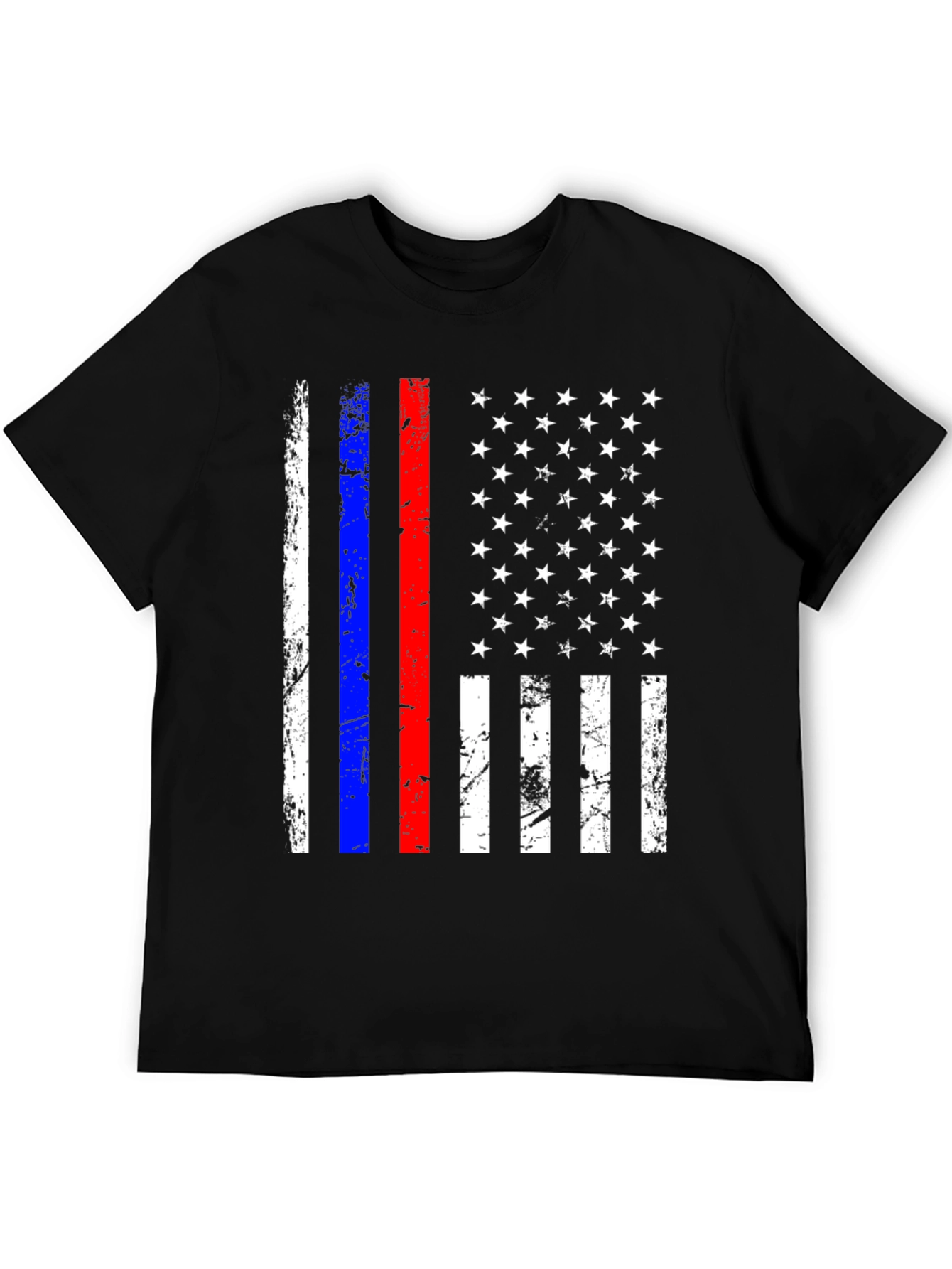 American Flag Distressed T-Shirt