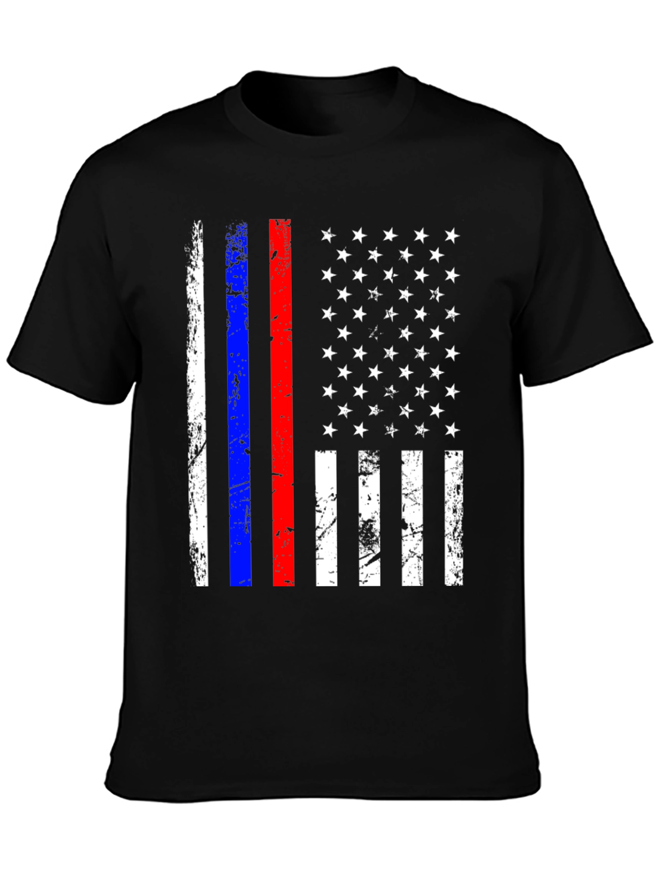 American Flag Distressed T-Shirt