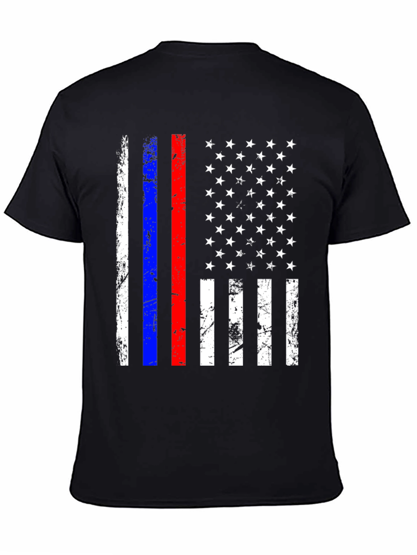 American Flag Distressed T-Shirt