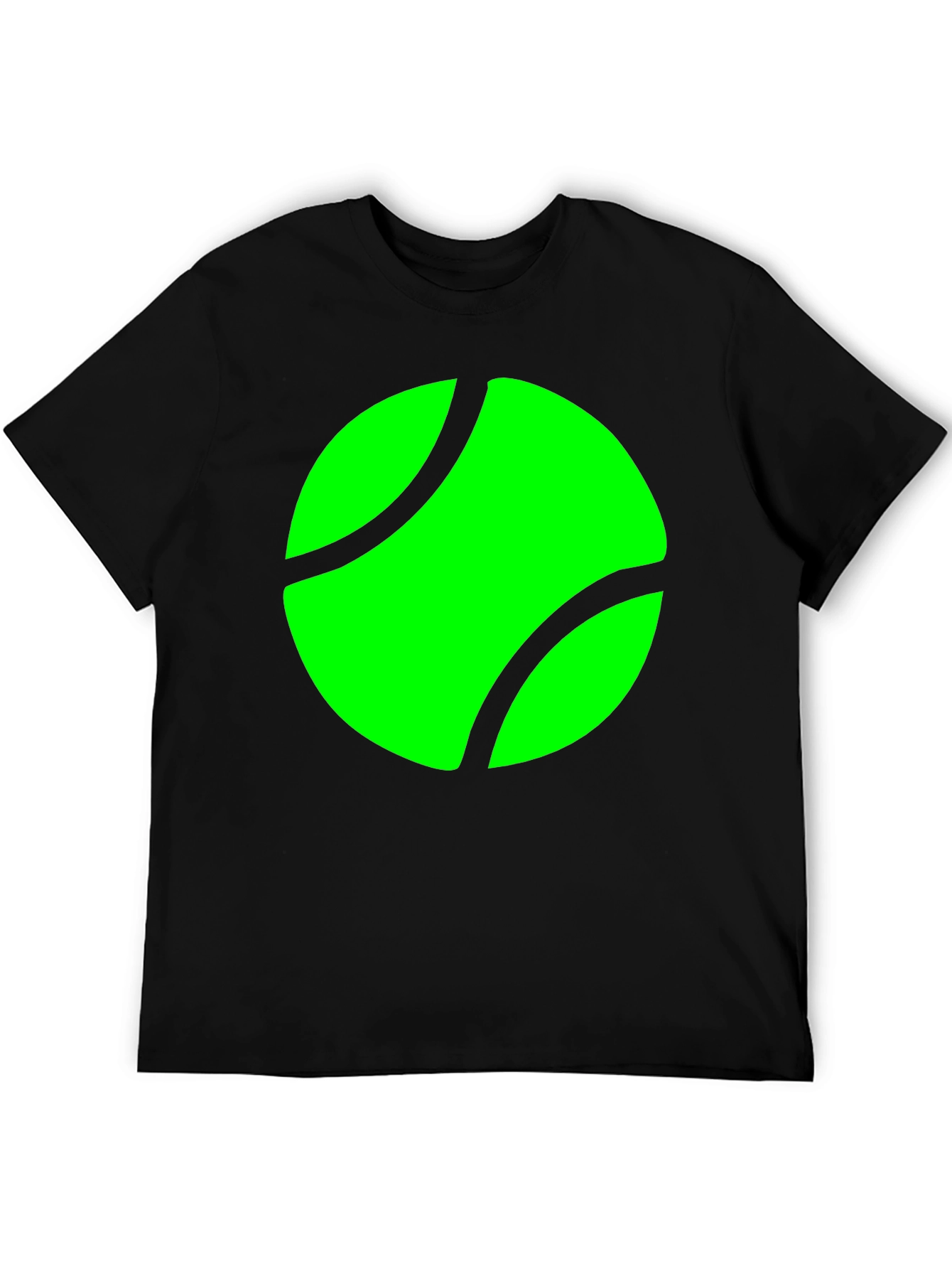 Tennis Ball Graphic Black T-Shirt