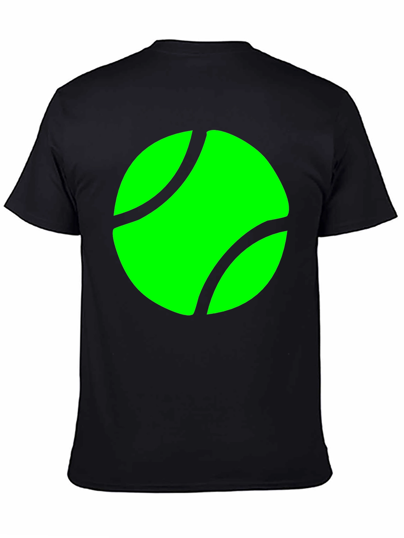 Tennis Ball Graphic Black T-Shirt