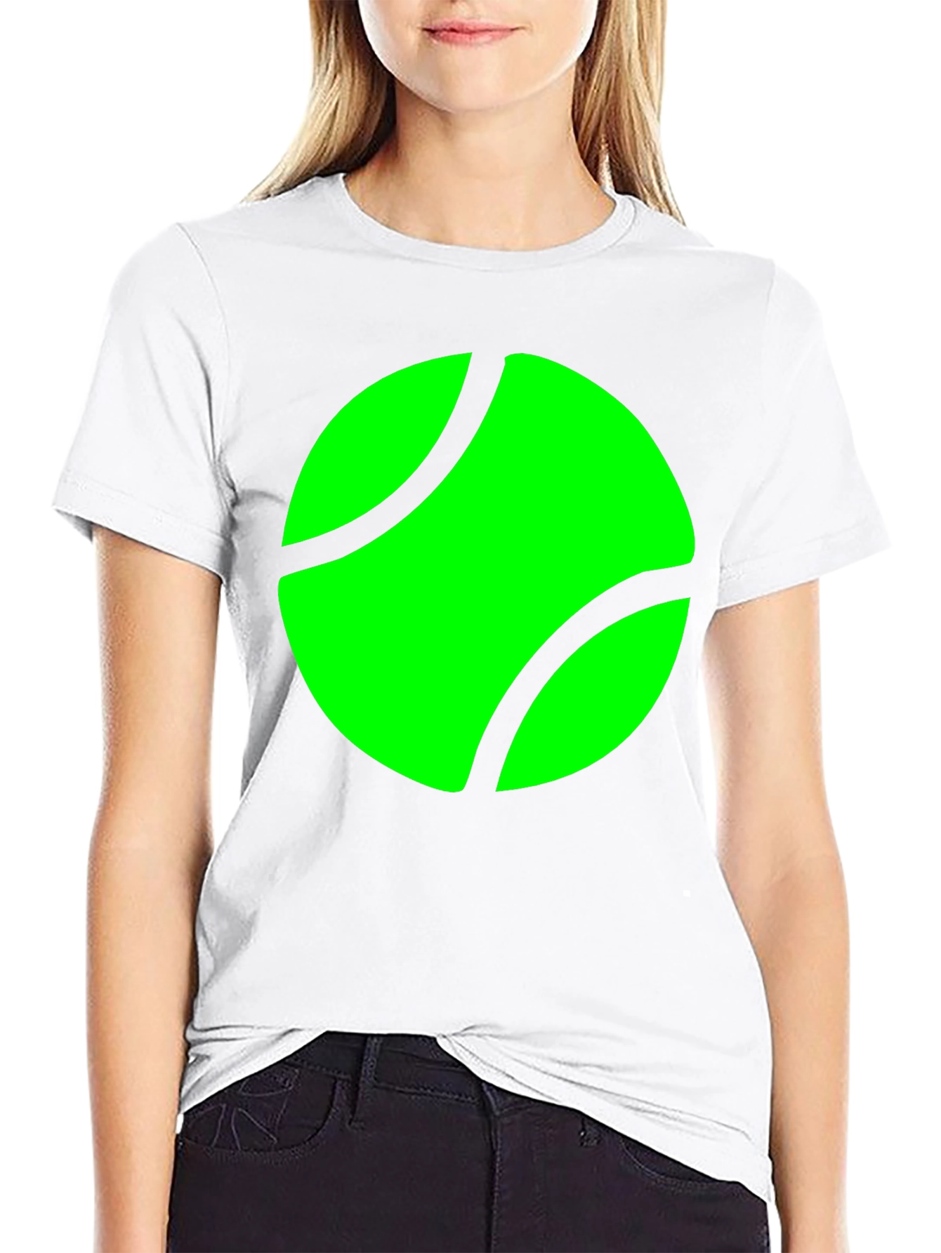 Tennis Ball Graphic Black T-Shirt
