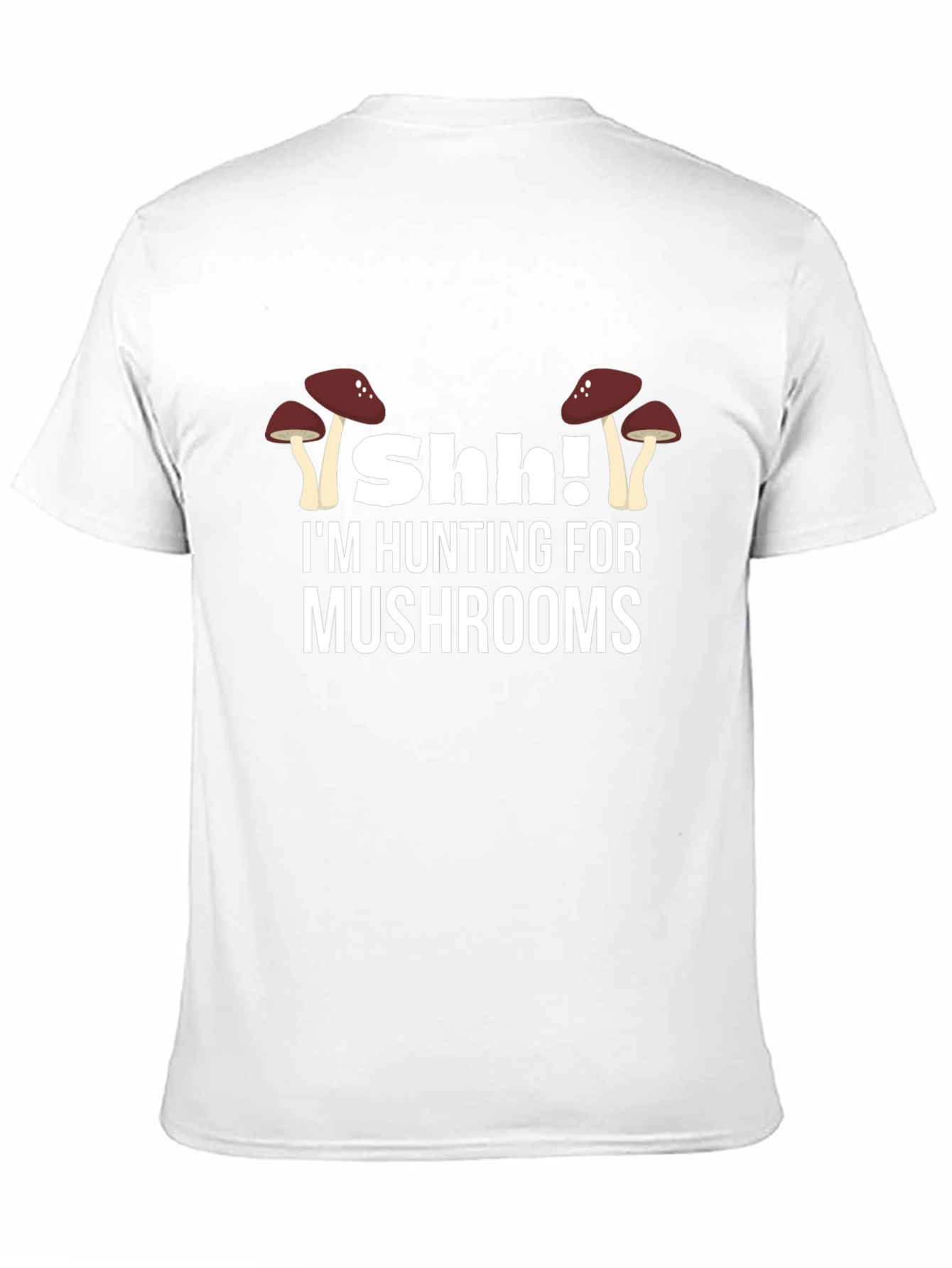 Shh! Hunting Mushrooms Graphic Tee - Black
