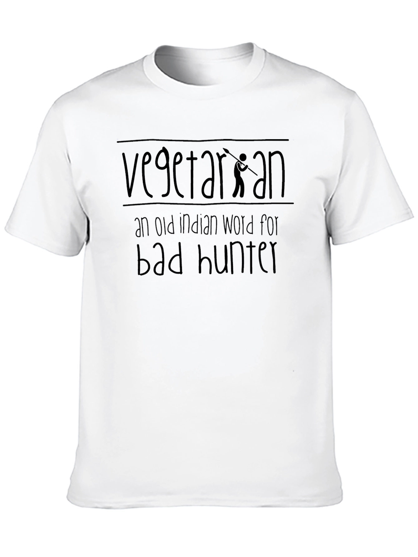 Vegetarian Funny T-Shirt | Bad Hunter Graphic Tee