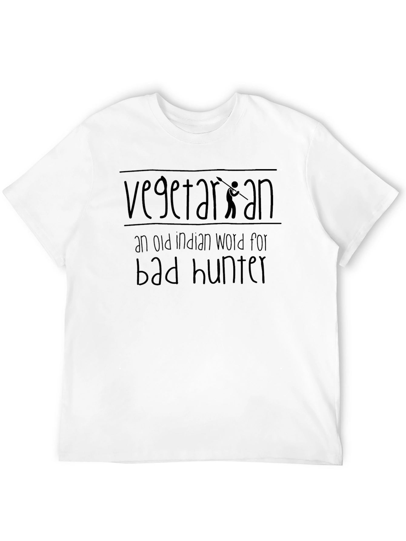 Vegetarian Funny T-Shirt | Bad Hunter Graphic Tee