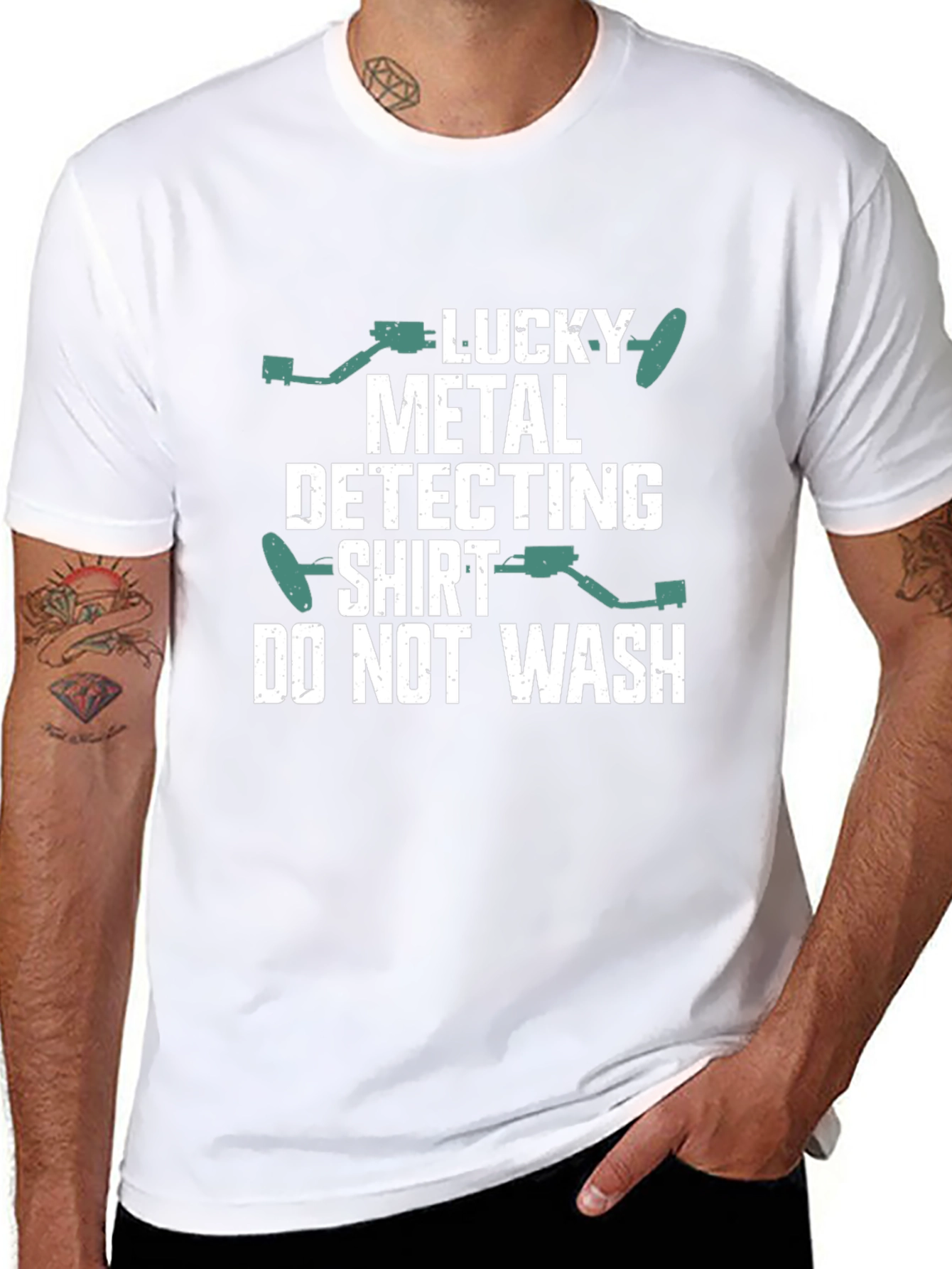 Lucky Metal Detecting Shirt - Funny Hobby Tee