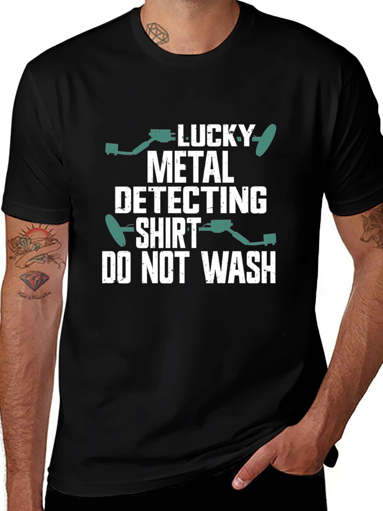 Lucky Metal Detecting Shirt - Funny Hobby Tee