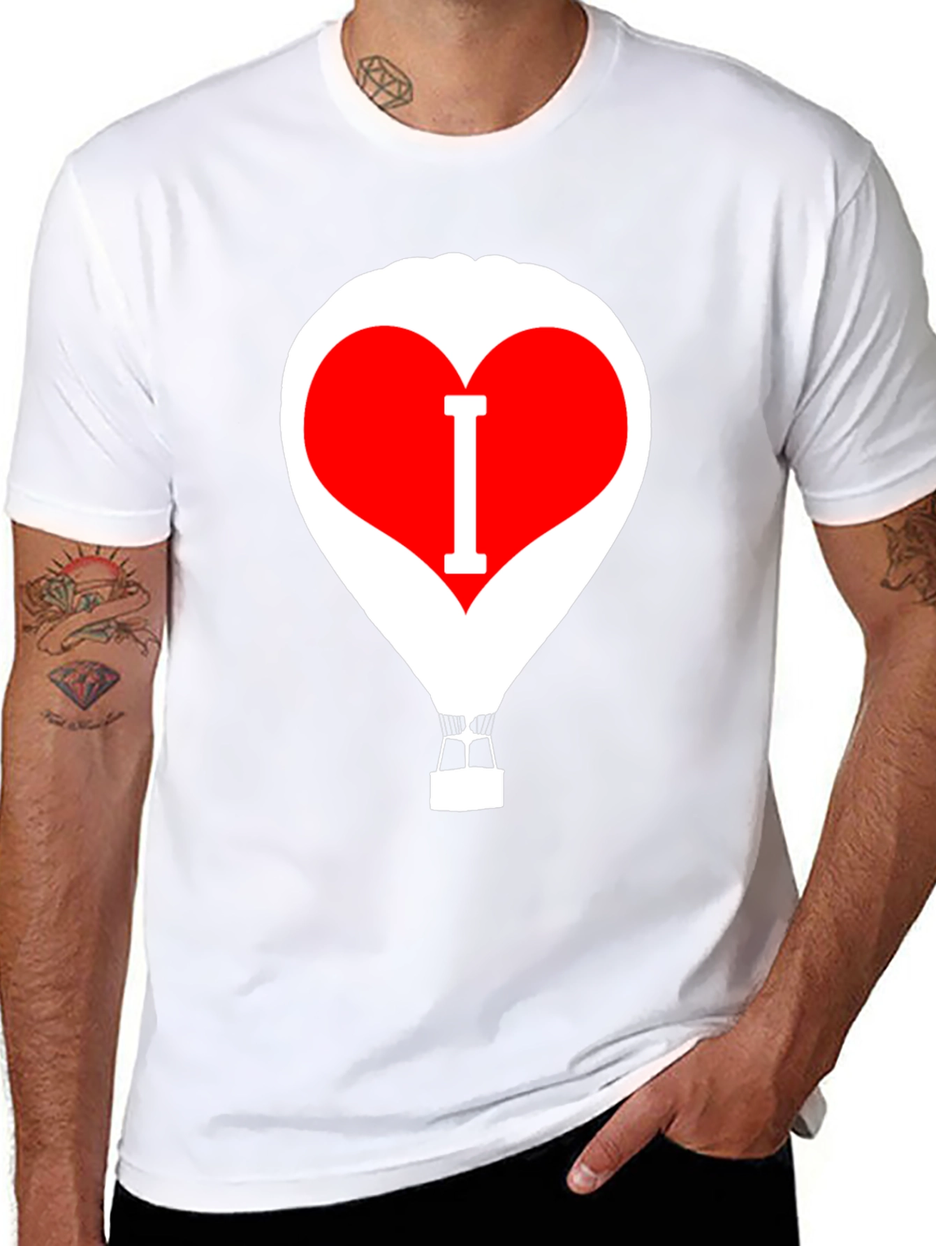 I Heart Balloon T-Shirt - Novelty Graphic Tee