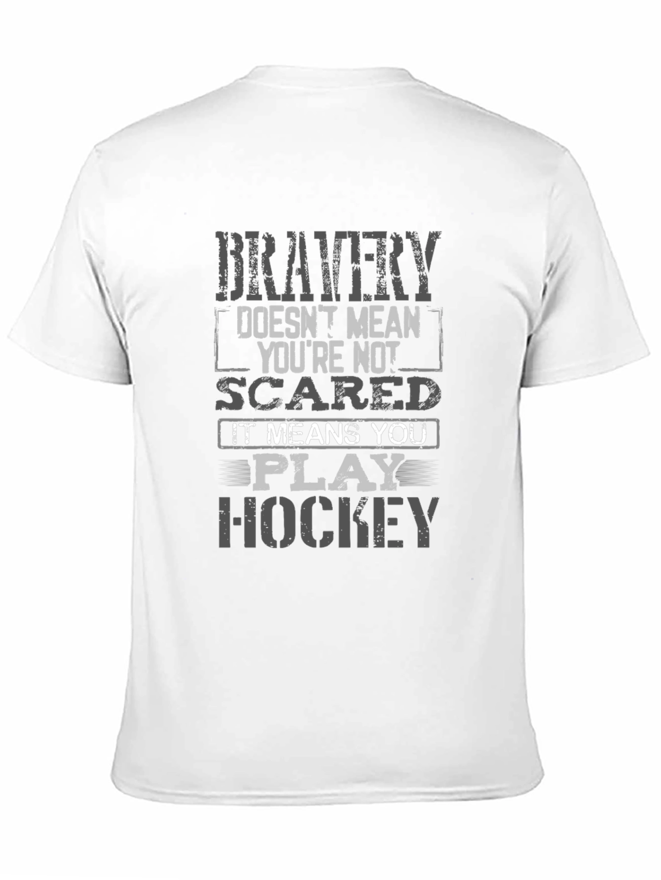 Bravery Hockey T-Shirt - Graphic Print Tee
