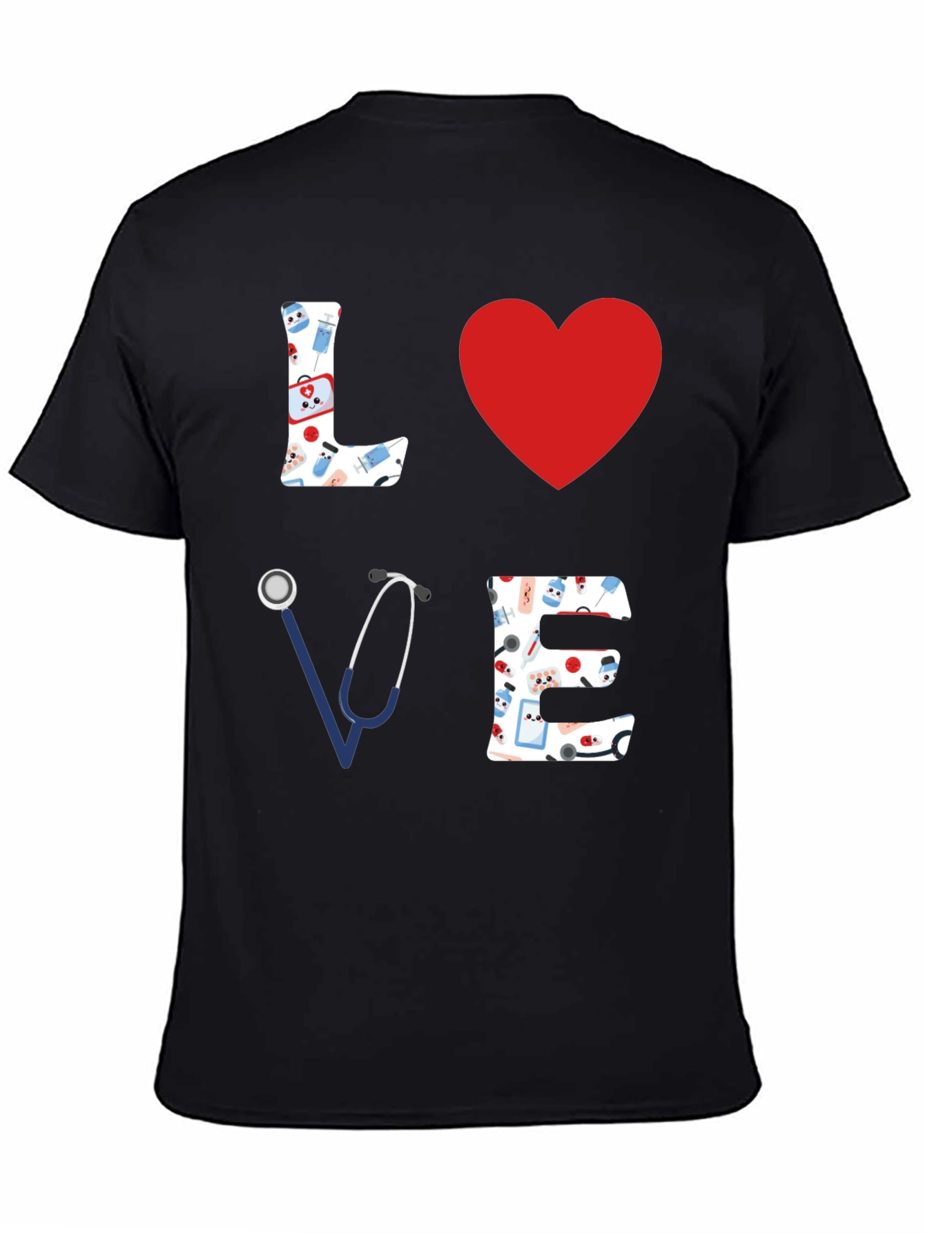 Nurse Love T-Shirt - Medical Heart Tee