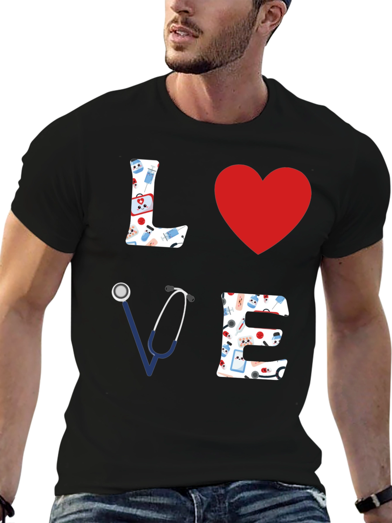Nurse Love T-Shirt - Medical Heart Tee