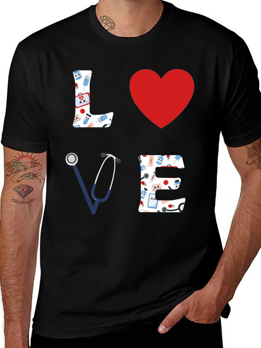 Nurse Love T-Shirt - Medical Heart Tee