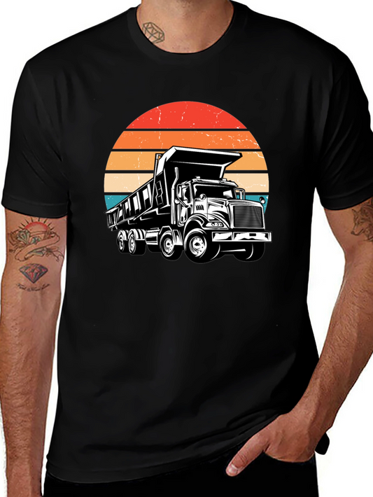 Retro Dump Truck T-Shirt - Vintage Style Graphic Tee