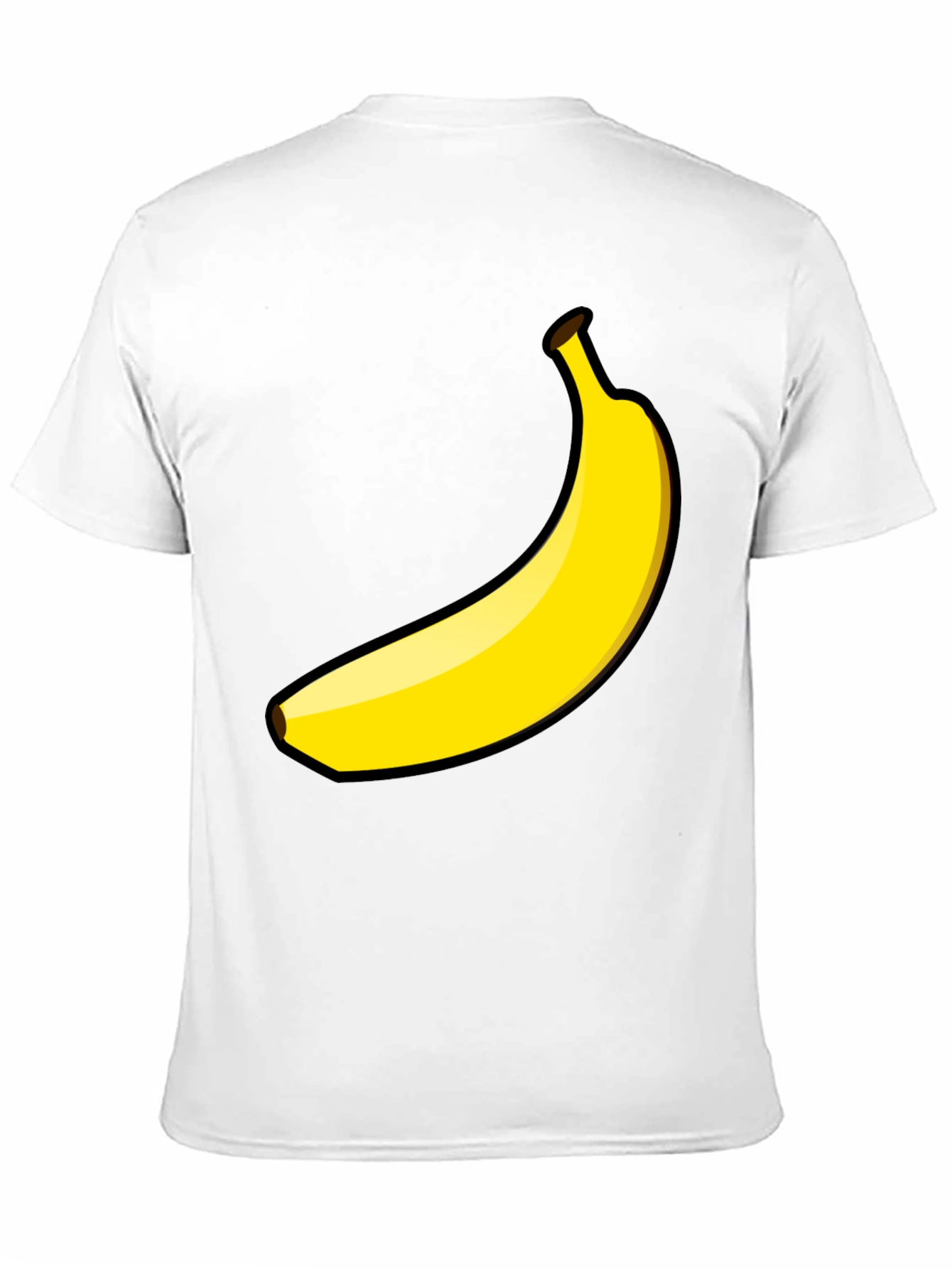 Banana Graphic Tee - Black Cotton Casual Shirt