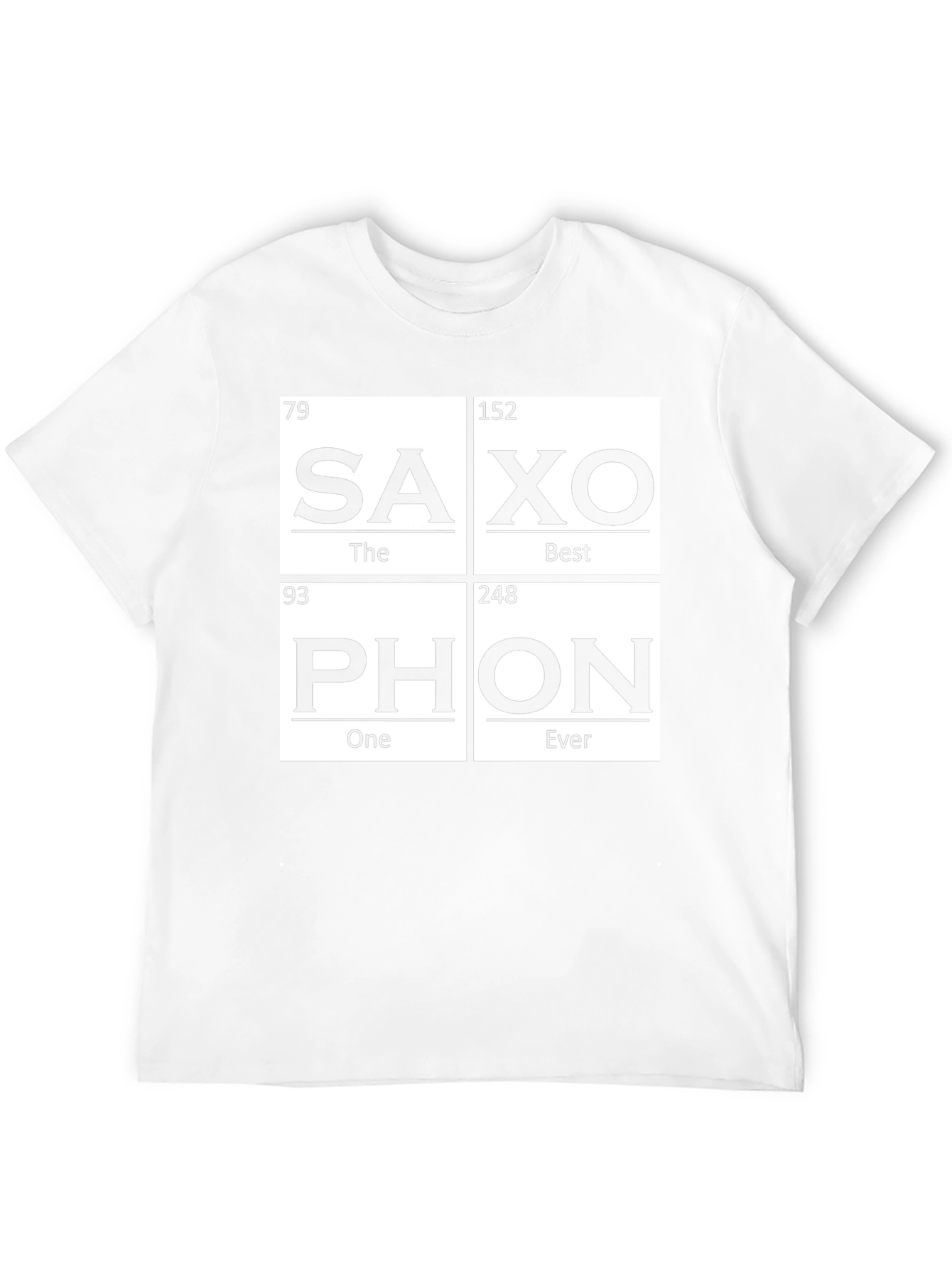 Saxophone Periodic Table Inspired T-Shirt