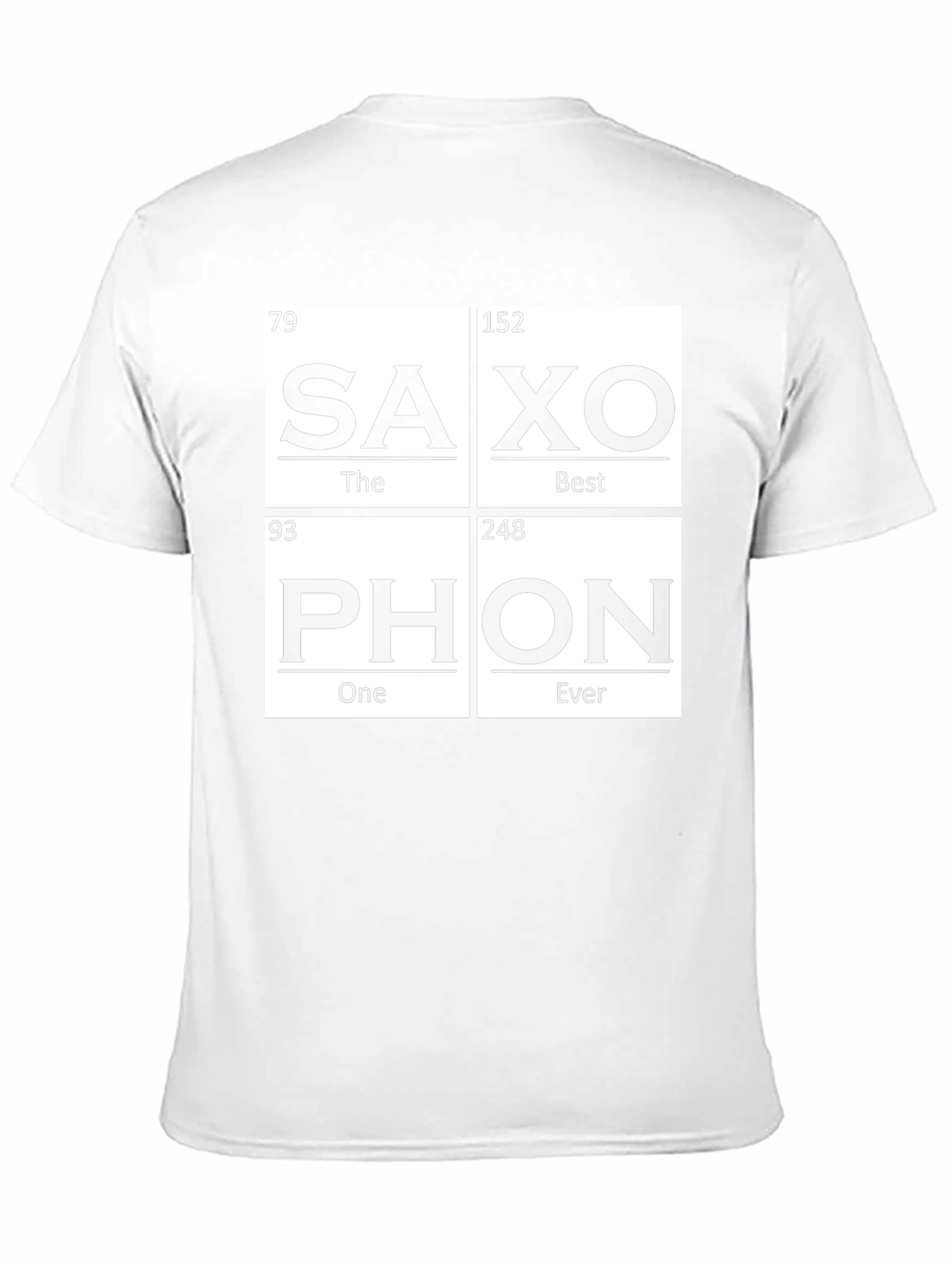 Saxophone Periodic Table Inspired T-Shirt