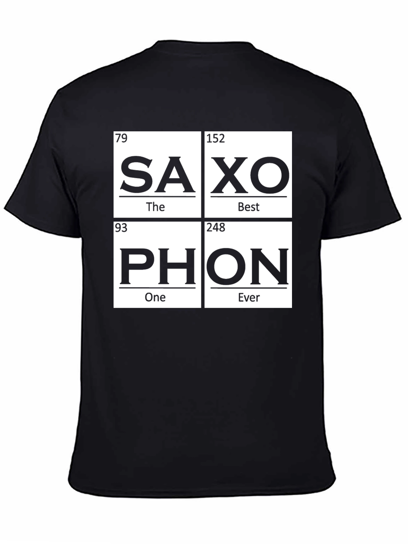 Saxophone Periodic Table Inspired T-Shirt