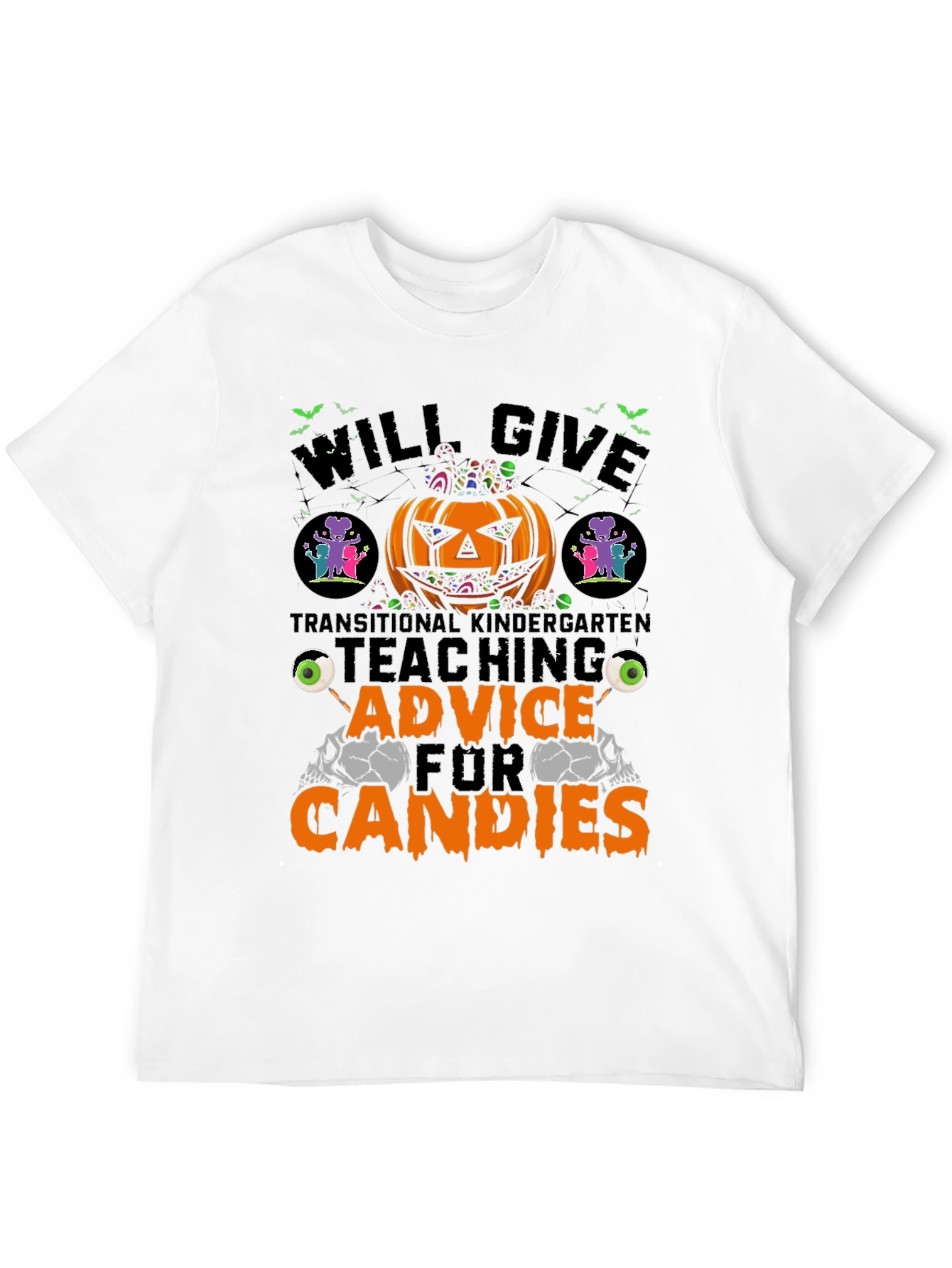 Halloween Teacher T-Shirt: Teaching Advice for Candies