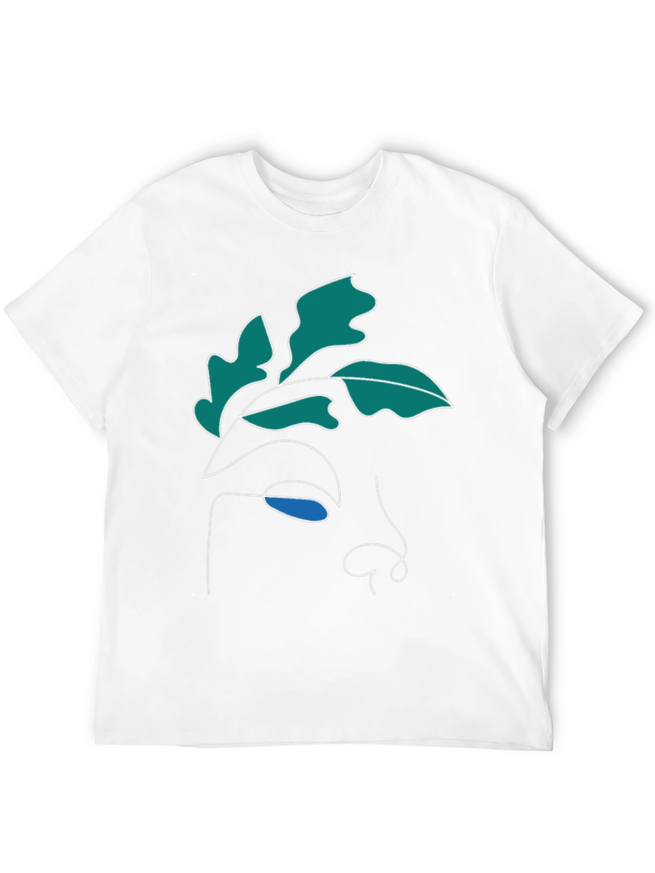 Abstract Face Graphic Tee - Modern Art Shirt