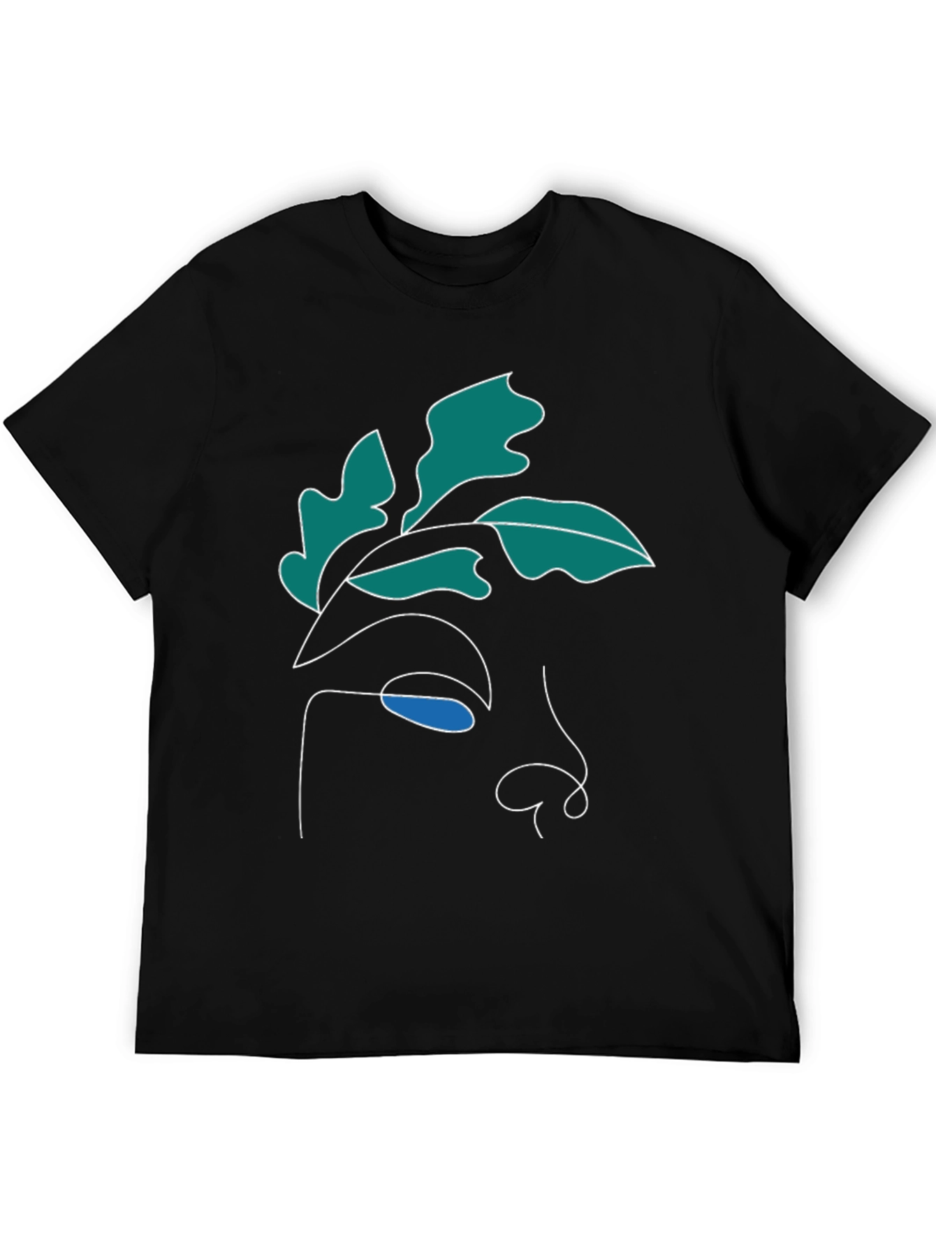 Abstract Face Graphic Tee - Modern Art Shirt