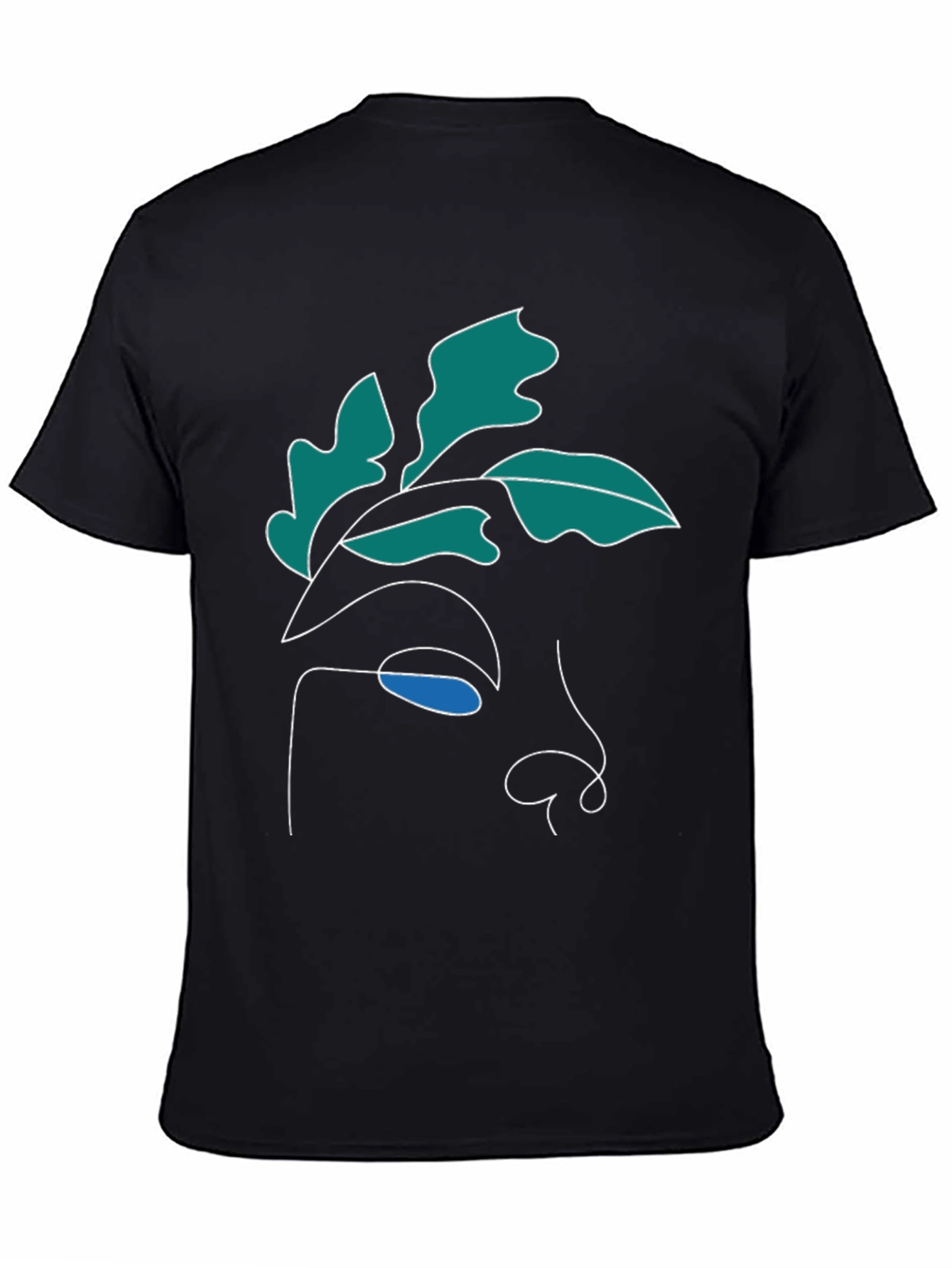 Abstract Face Graphic Tee - Modern Art Shirt