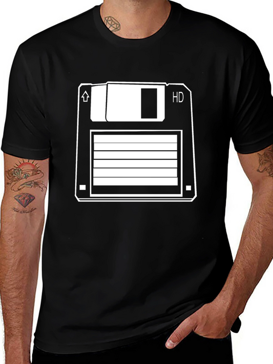 Retro Floppy Disk T-Shirt - Vintage Tech Style