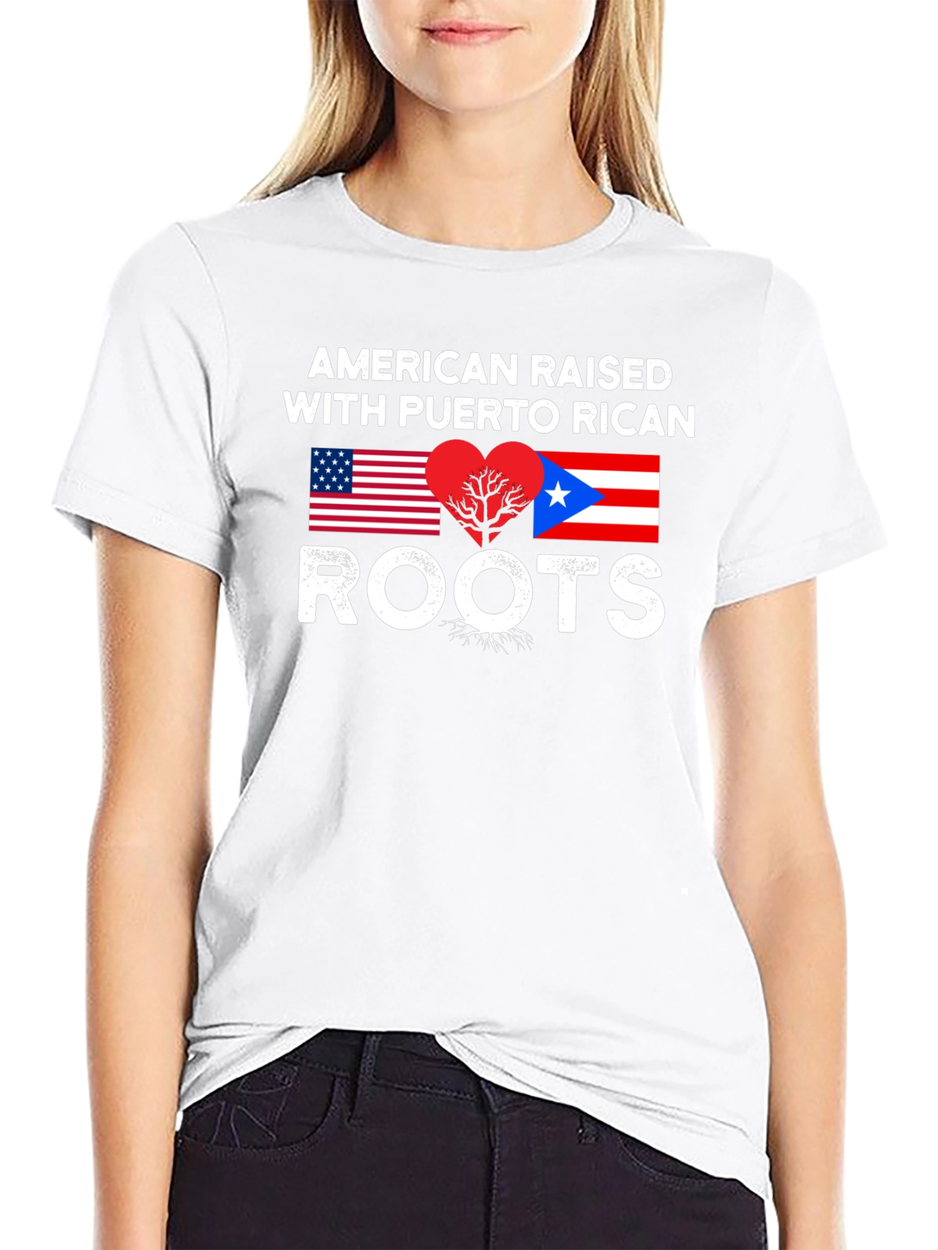 American Raised with Puerto Rican Roots T-Shirt
