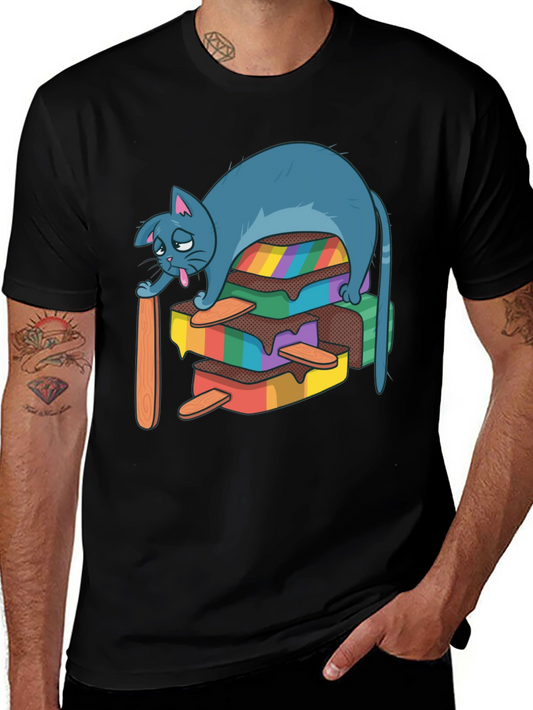 Rainbow Popsicle Cat T-Shirt