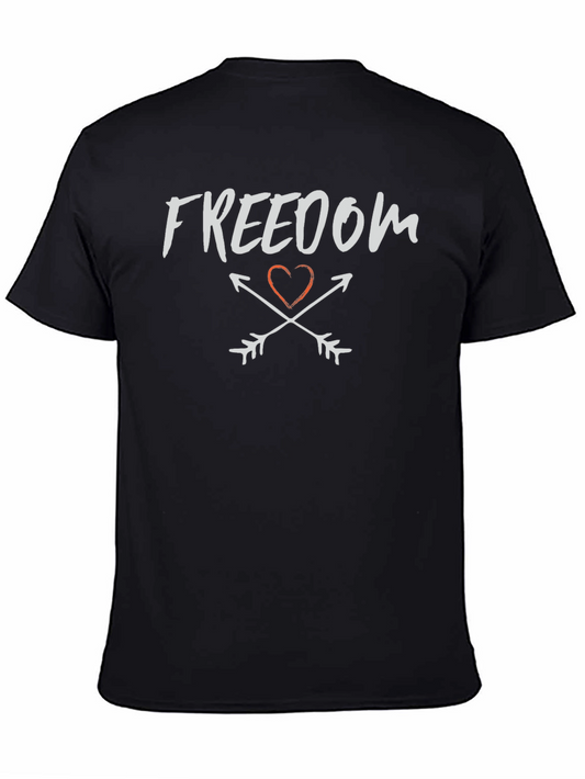 Freedom Heart Arrows Graphic T-Shirt
