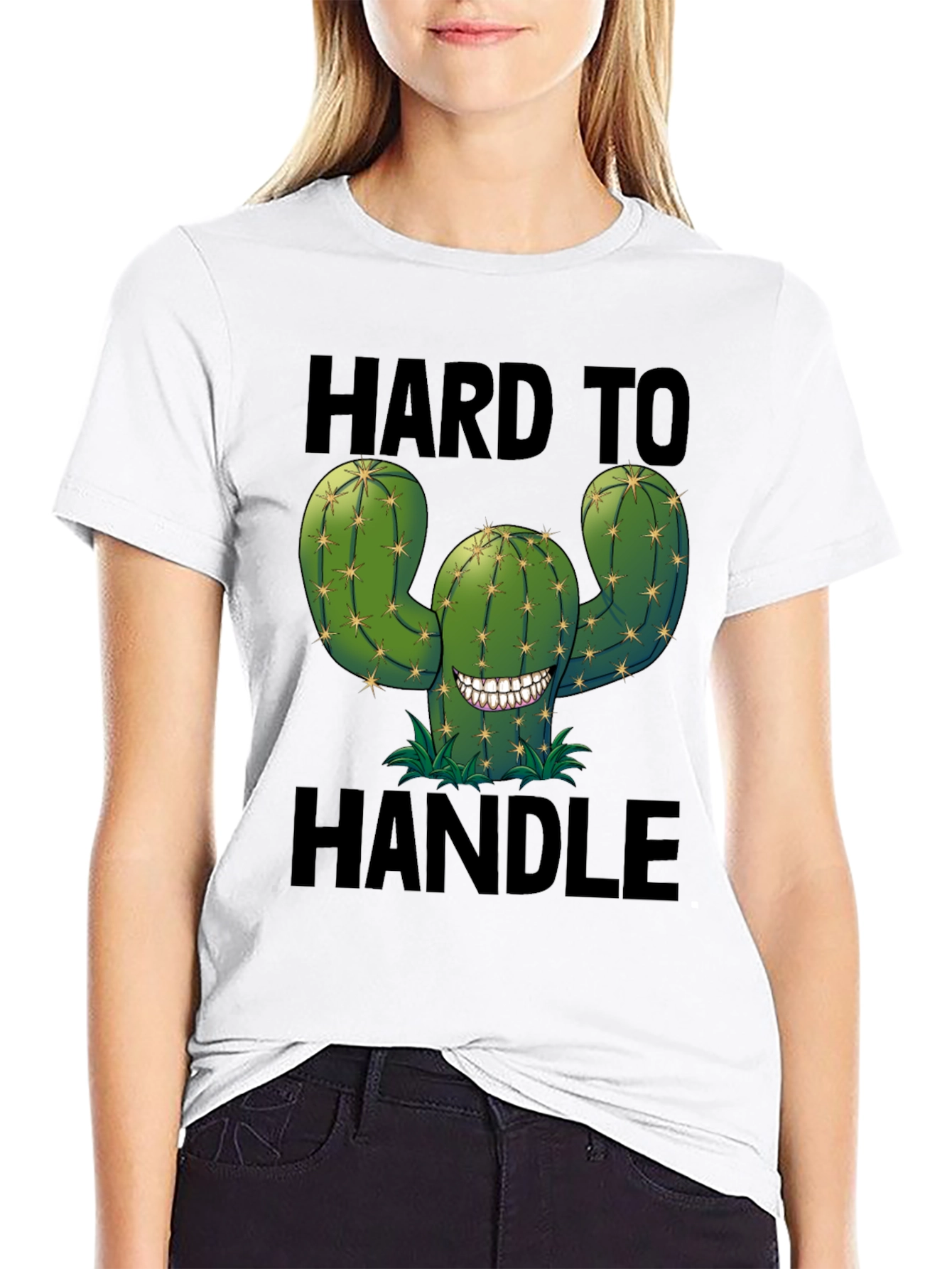 Hard to Handle Cactus T-Shirt - Funny Graphic Tee