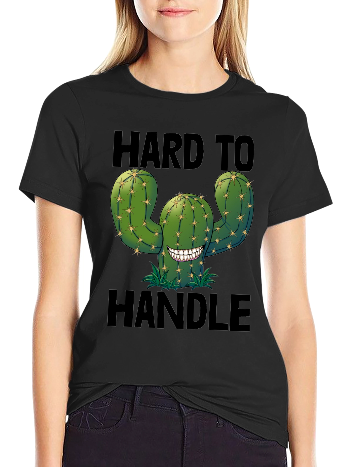 Hard to Handle Cactus T-Shirt - Funny Graphic Tee