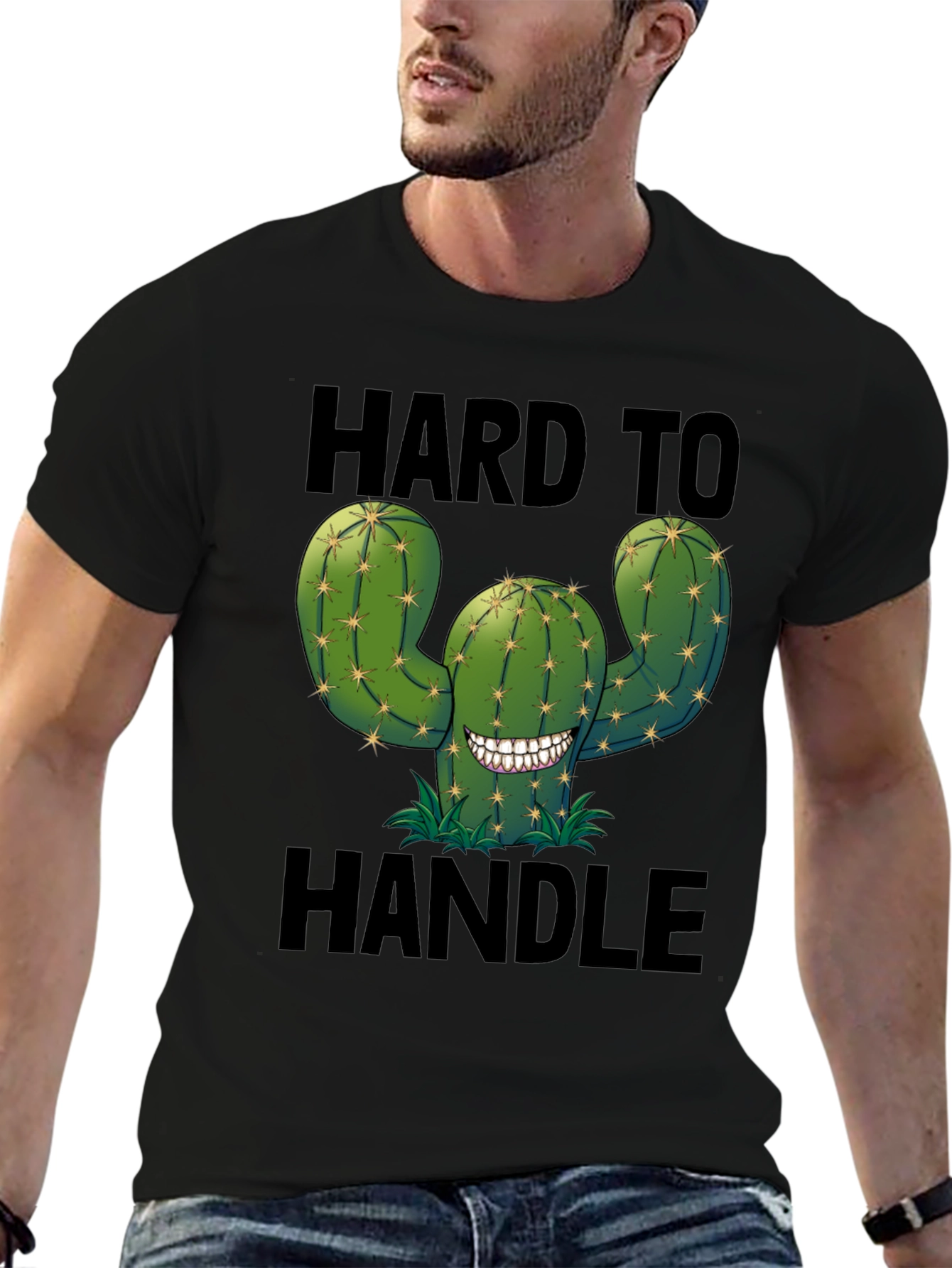 Hard to Handle Cactus T-Shirt - Funny Graphic Tee