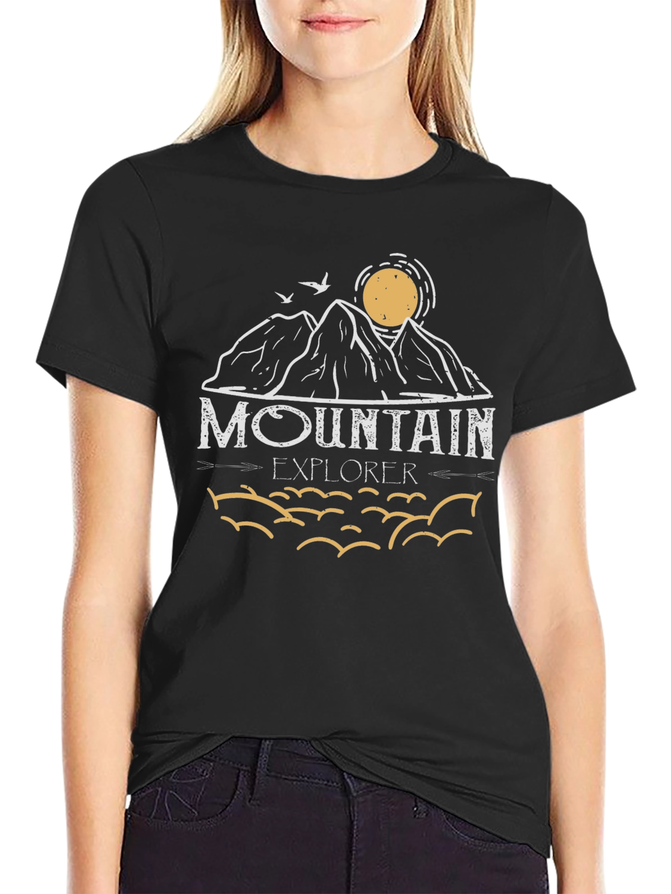 Mountain Explorer Graphic Tee - Black