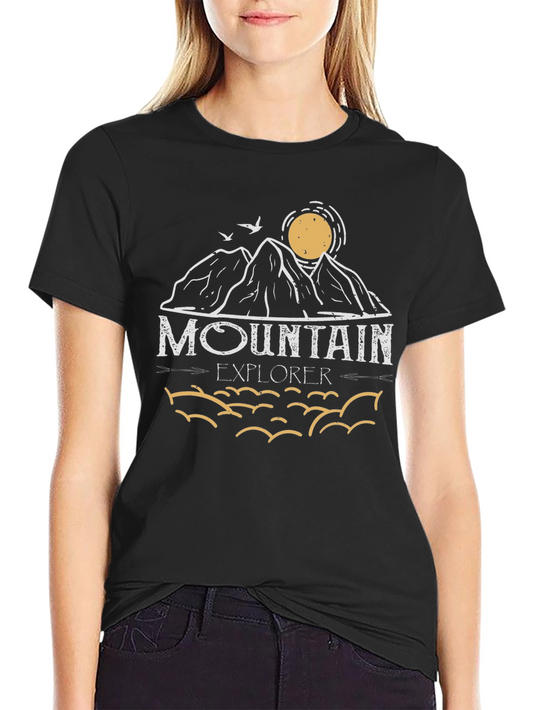 Mountain Explorer Graphic Tee - Black
