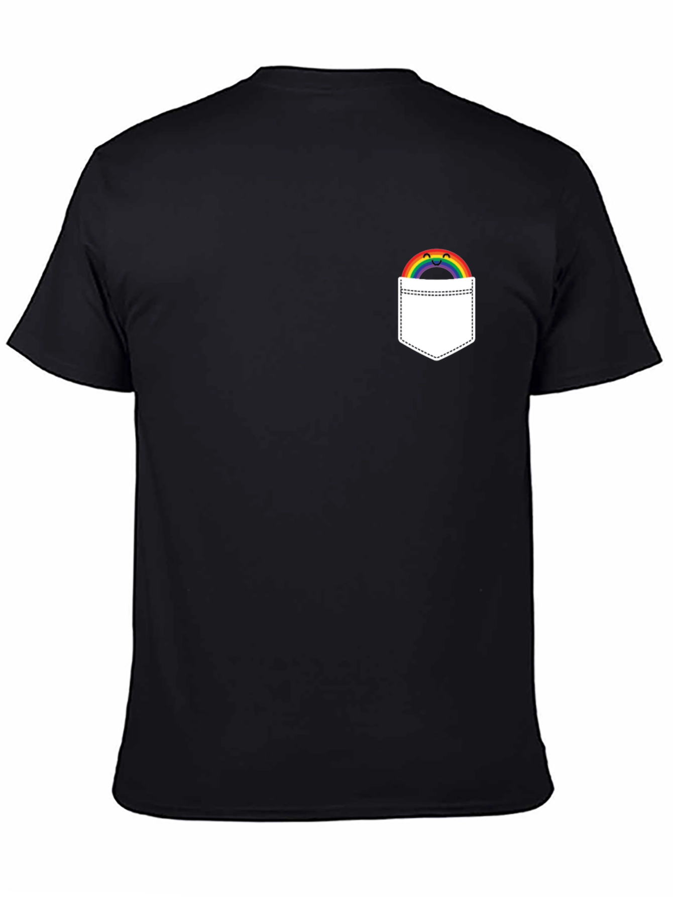 Rainbow Pocket Graphic T-Shirt