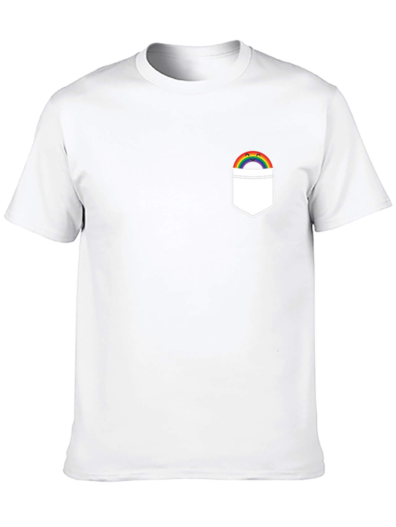 Rainbow Pocket Graphic T-Shirt