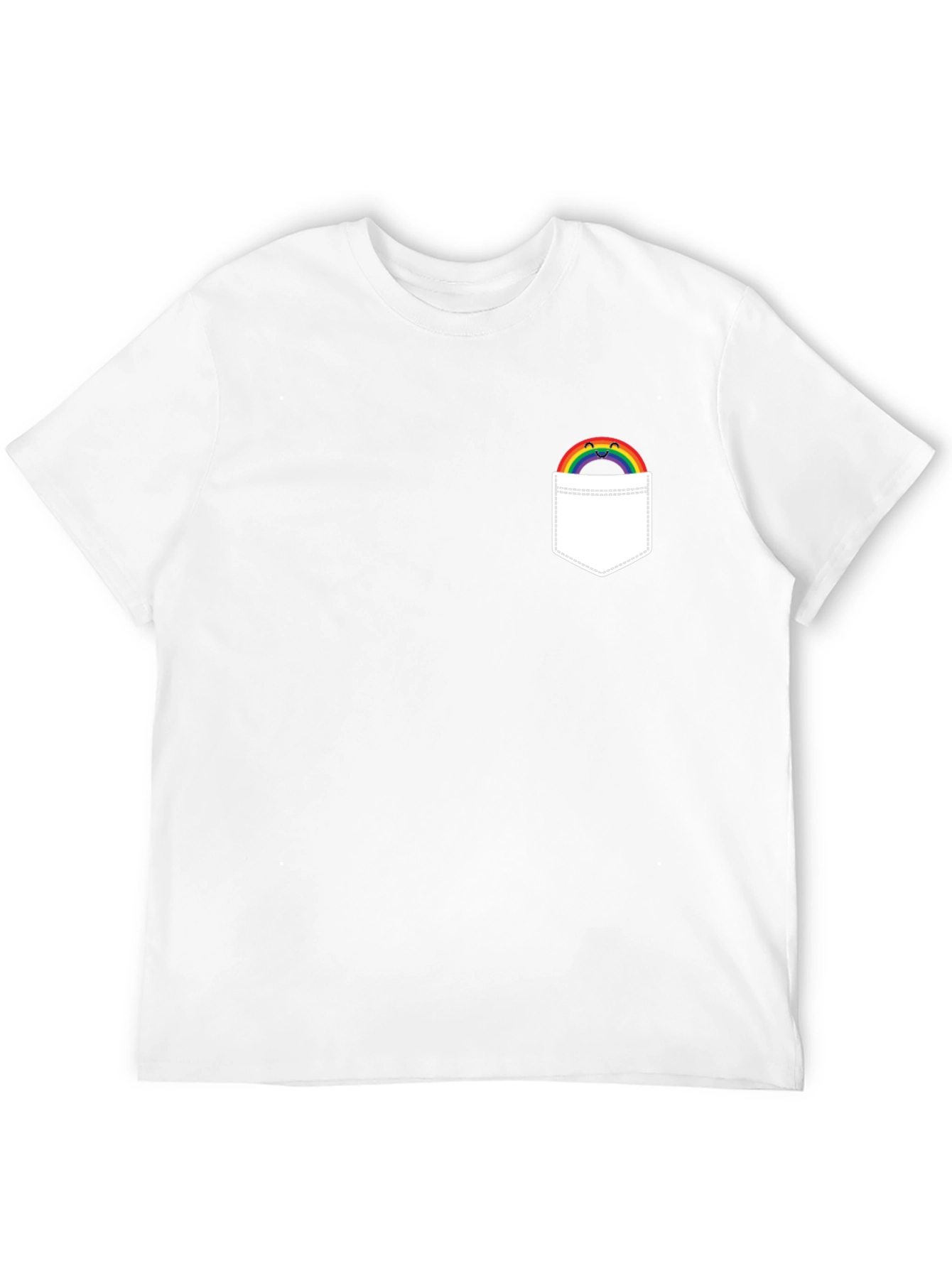 Rainbow Pocket Graphic T-Shirt