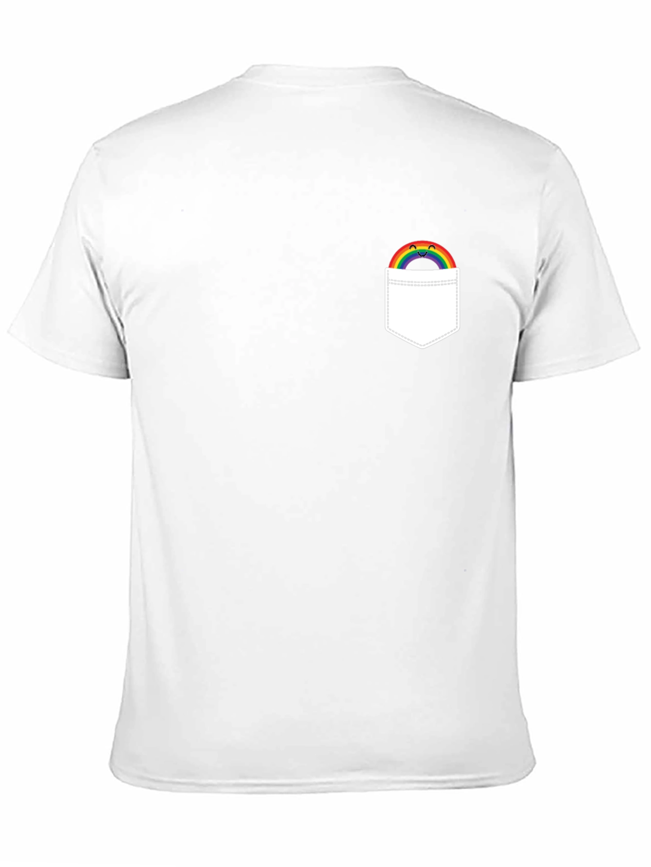 Rainbow Pocket Graphic T-Shirt