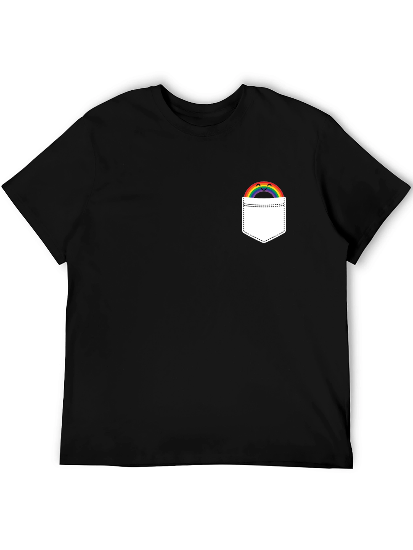 Rainbow Pocket Graphic T-Shirt
